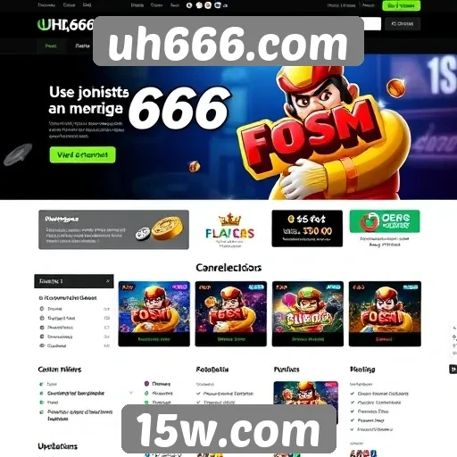 Desempenho da interface de usuário no site uh666.com
